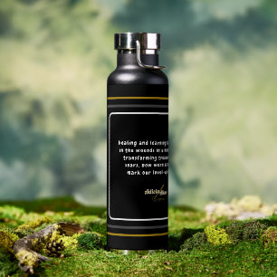 Ode to Love Cat Water Bottle by Adiela Akoo