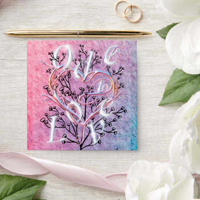 Ode to Love Envelope designed by Poet Adiela Akoo (Wedding)