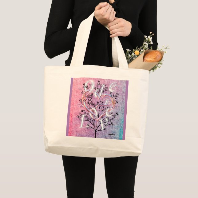 Ode to Love Jumbo Tote Designed by Adiela Akoo (Front (Product))