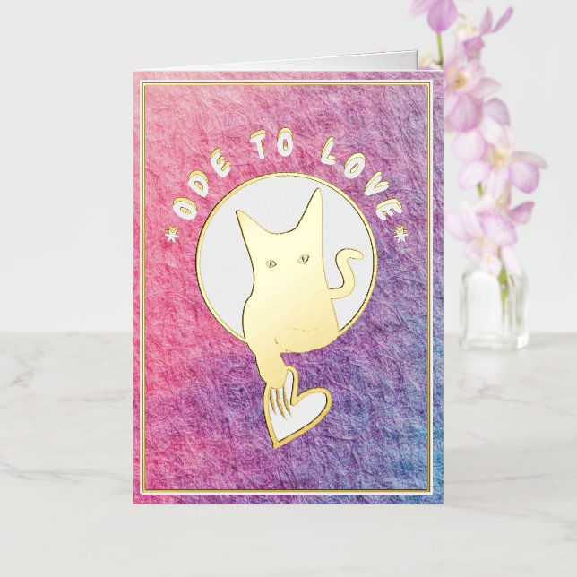 Ode to Lve Cat Foil Card - Adiela Akoo (Orchid)