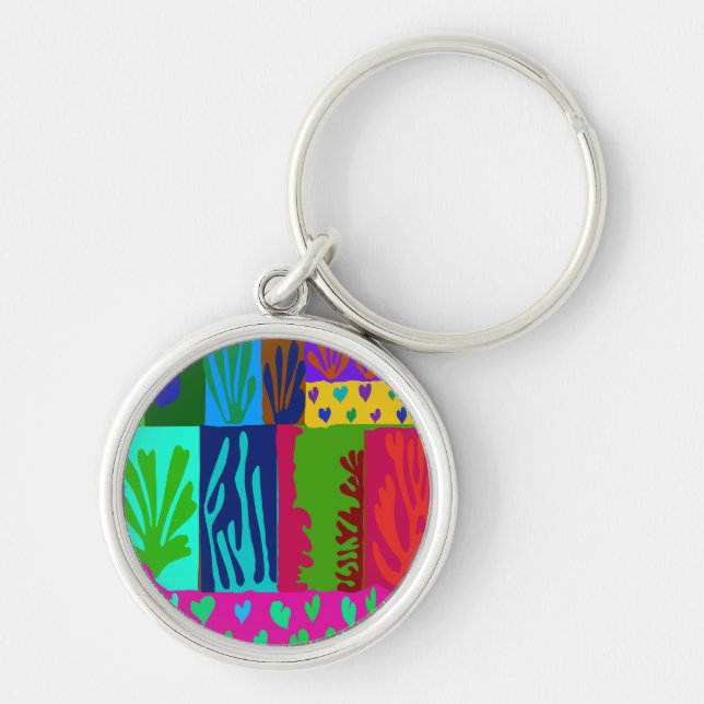 Ode to Matisse Collage Key Ring (Front)