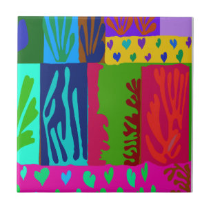 Ode to Matisse Collage Tile
