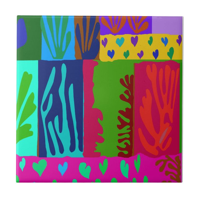 Ode to Matisse Collage Tile (Front)