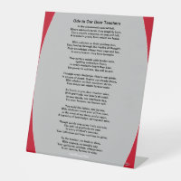 Ode to Our Dear Teachers Poem HAMbyWG