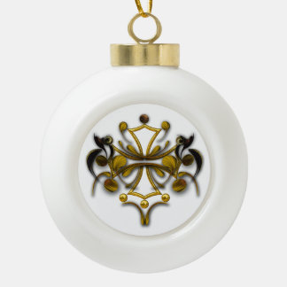 "Ode To Pure Significance",  Ceramic Ball Christmas Ornament