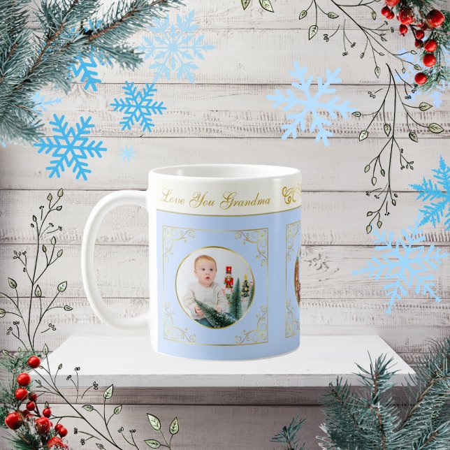 Ode to The Nutcracker Ballet Blue 2 Photo Tile Coffee Mug (Creator Uploaded)