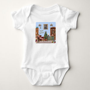 Ode to The Nutcracker Ballet Blue Baby Bodysuit