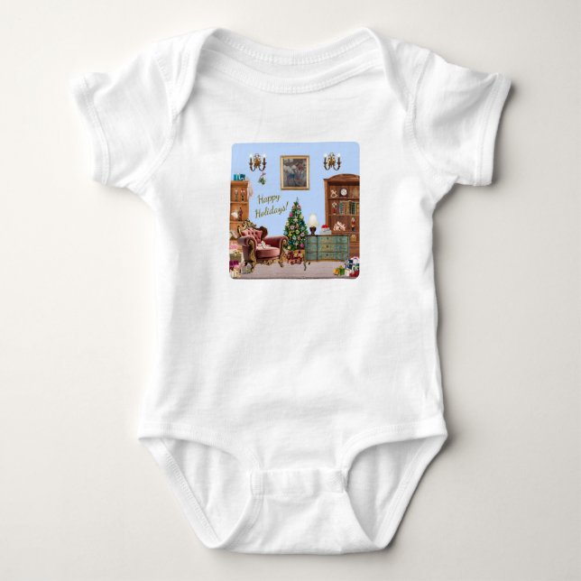Ode to The Nutcracker Ballet Blue Baby Bodysuit (Front)