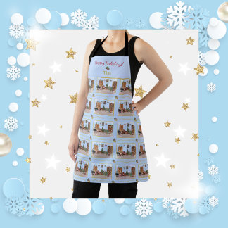 Ode to The Nutcracker Blue Scene Blue Accent Apron