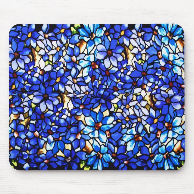 Ode to Tiffany Clematis Mouse Mat (Front)