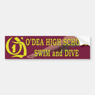 O'Dea Swim and Dive Bumper Sticker 1