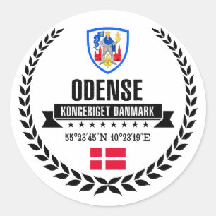 Odense Classic Round Sticker