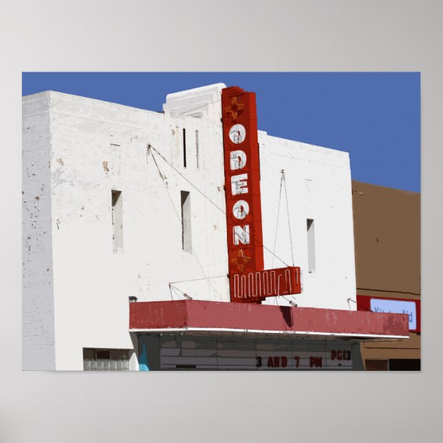 Odeon Theatre, Tucumcari, New Mexico Poster (Front)