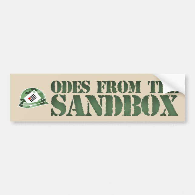 Odes From The Sandbox Bumper Sticker (Front)
