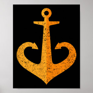 Odesa Odessa Anchor Emblem Symbol Ukraine Ukr Poster