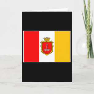 Odesa Odessa City Flag Ukraine Black Sea Card