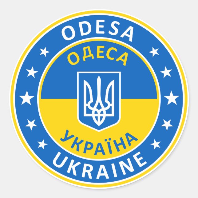Odesa Ukraine Classic Round Sticker (Front)