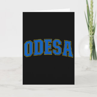 Odesa Ukraine Lovers Patriotic Proud Ukrainian Ode Card