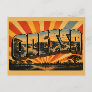 Odessa Delaware River Wetland Forest Art Postcard