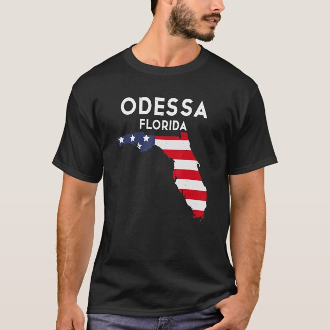 Odessa Florida USA State America Travel Floridian T-Shirt (Front)