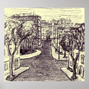 Odessa memories art poster