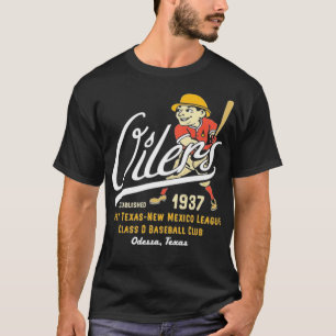 Odessa Oilers - Texas - Vintage Defunct Baseball T T-Shirt