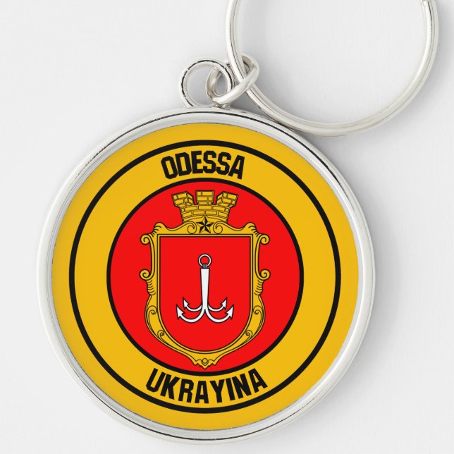 Odessa Round Emblem Key Ring (Front)