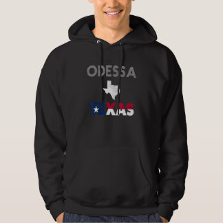 Odessa  TX Texas flag tourist native souvenir Hoodie