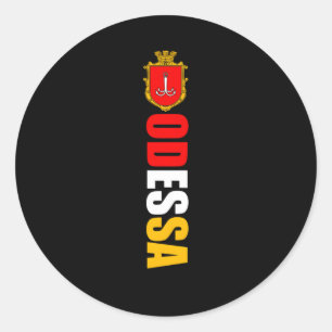 Odessa Ukraine Flag Of Odesa Proud Ukrainian Classic Round Sticker
