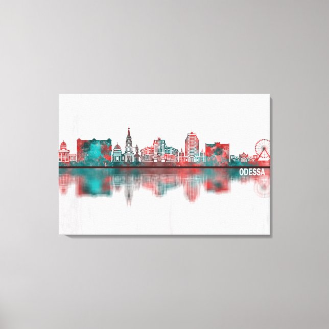 Odessa Ukraine Skyline Canvas Print (Front)