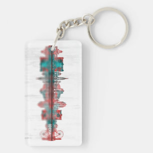 Odessa Ukraine Skyline Key Ring