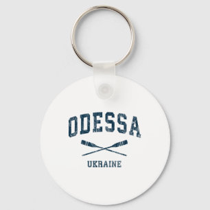 Odessa Ukraine Vintage Nautical Paddles Sports Oar Key Ring