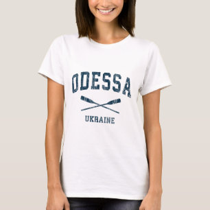Odessa Ukraine Vintage Nautical Paddles Sports Oar T-Shirt