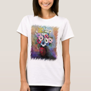 Odilon Redon Anemones - Fine Art Symbolism T-Shirt