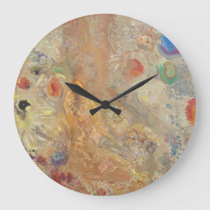 Odilon Redon Buddha in his youth CC0028 Timeless Large Clock