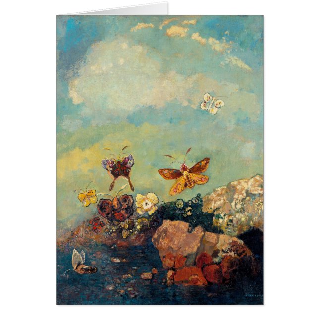 Odilon Redon Butterflies Vintage Symbolism Art (Front)