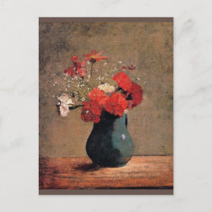 Odilon Redon - Carnations and Baby's Breath, Postcard