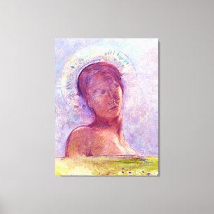 Odilon Redon, closed eyes 1889 Canvas Print