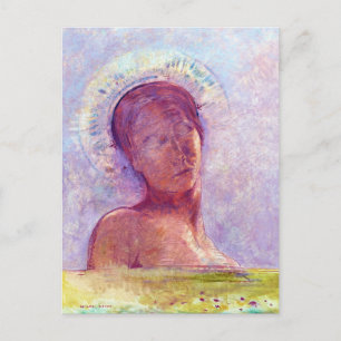 Odilon Redon, closed eyes 1889 Postcard