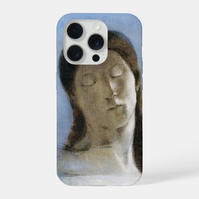 Odilon Redon, closed eyes 1890  iPhone Case (Back)