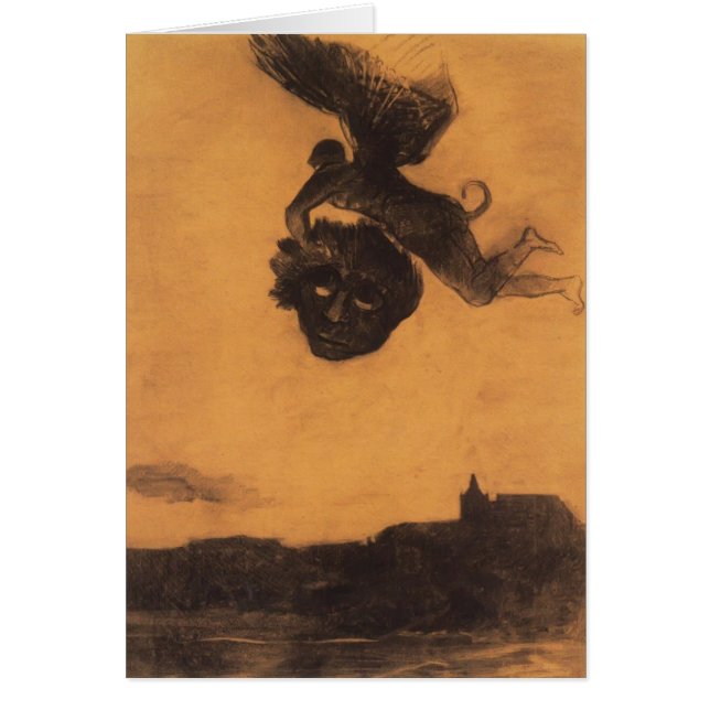 Odilon Redon- Devil take a head in the air (Front)