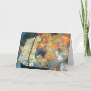 Odilon Redon-Flower Clouds Card