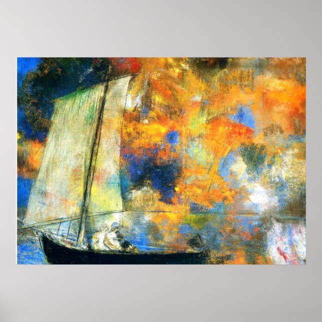 Odilon Redon - Flower Clouds Poster (Front)