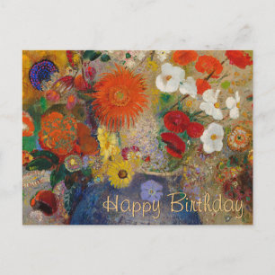 Odilon Redon Flowers CC0601 Birthday Postcard