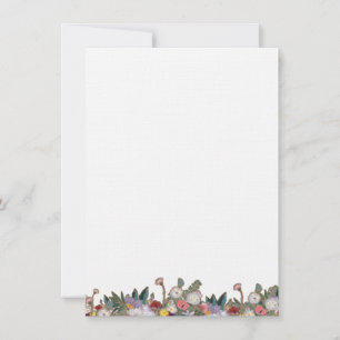 Odilon Redon Inspired Floral Border Card