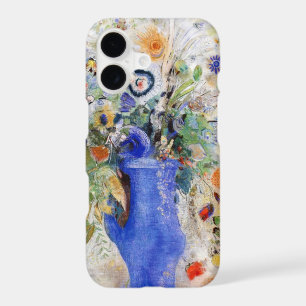 Odilon Redon - Large Bouquet in Pastel Blue Vase
