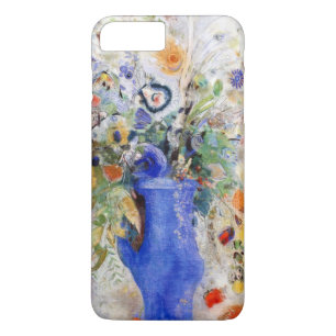 Odilon Redon - Large Bouquet in Pastel Blue Vase iPhone 8 Plus/7 Plus Case