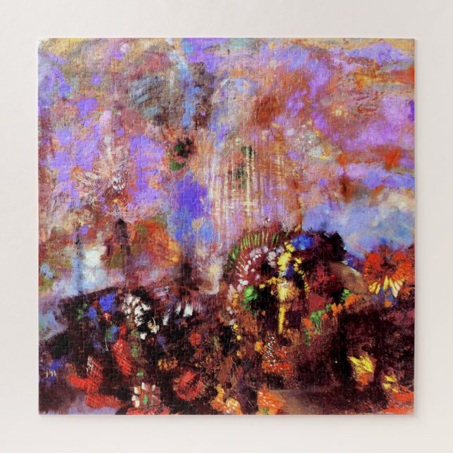 Odilon Redon painting - Composition, Flowers Jigsaw Puzzle (Vertical)