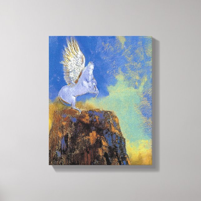 Odilon Redon Pegasus - Greek Mythology Symbolism Canvas Print (Front)