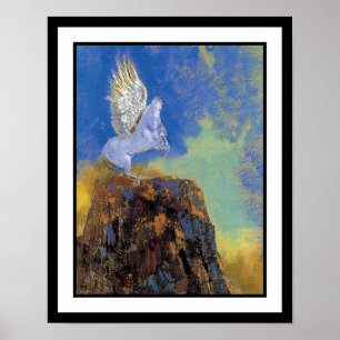 Odilon Redon Pegasus - Greek Mythology Symbolism Poster
